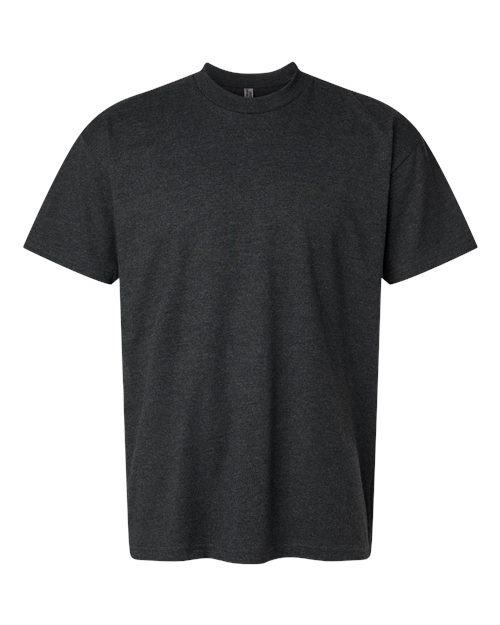 Next Level Unisex Heavyweight Tee - Heather Graphite Black Front