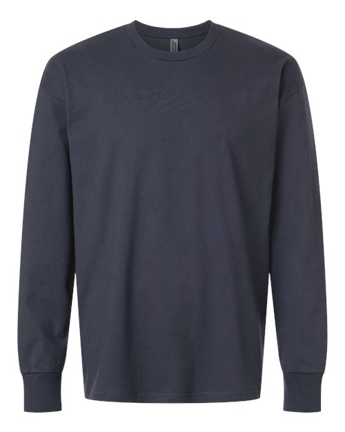 Next Level Unisex Heavyweight Long Sleeve Tee - Harbor Blue Front