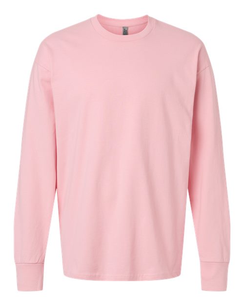 Next Level Unisex Heavyweight Long Sleeve Tee - Light Pink Front