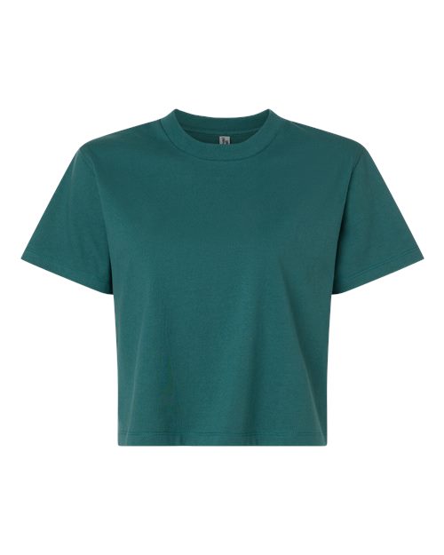 Next Level Women's Heavyweight Boxy Tee - Deep Teal Front
