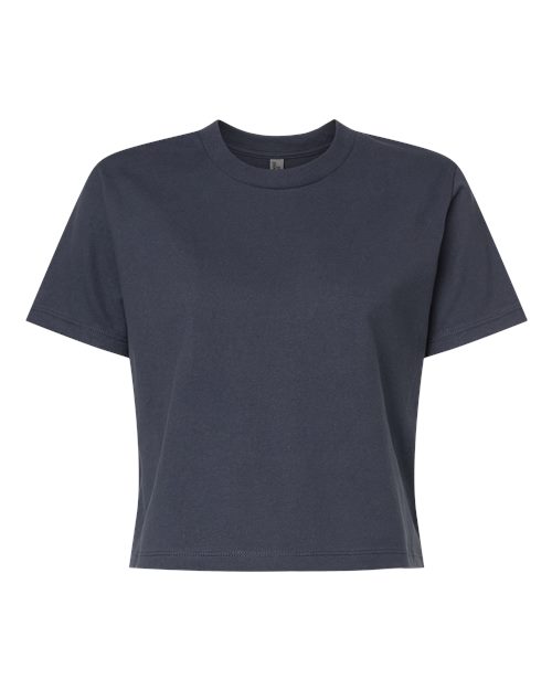 Next Level Women's Heavyweight Boxy Tee - Harbor Blue Front