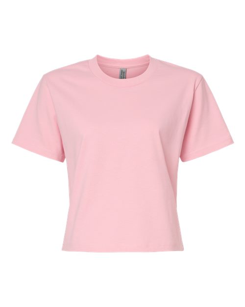 Next Level Women's Heavyweight Boxy Tee - Light Pink Front