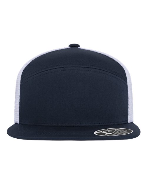Flexfit 110® Mesh Arch Cap - Navy/ White Front