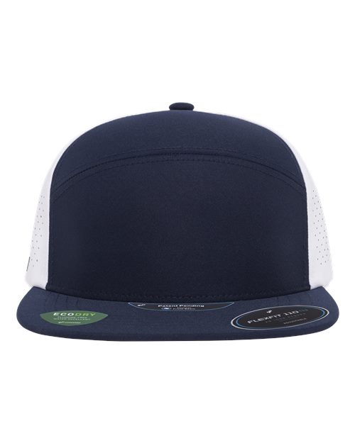 Flexfit 110® Premium Arch Perforated Cap - Navy/ White Front