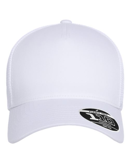 Flexfit 110® Five-Panel Mesh Cap - White Front