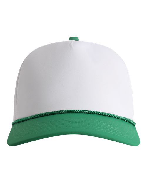 The Harrison Cap - White/ Grass Green-Grass Green Front