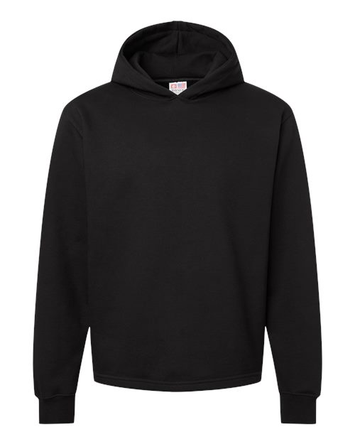 Bayside Unisex Quintessential Hooded Sweatshirt - Black Front