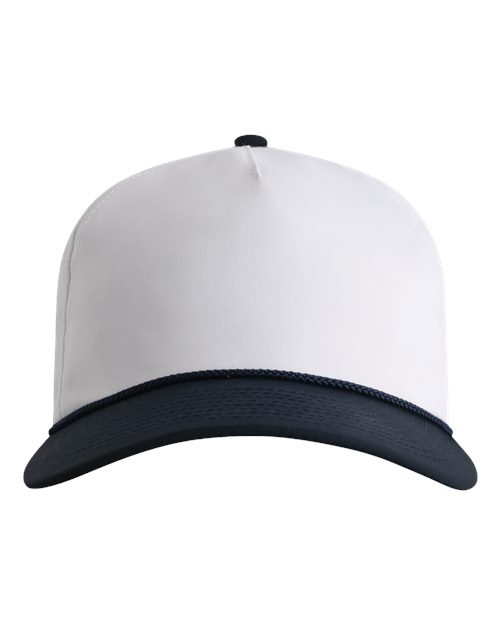 The Harrison Cap - White/ Navy-Navy Front