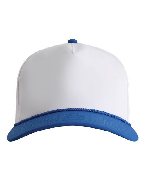 The Harrison Cap - White/ Royal-Royal Front