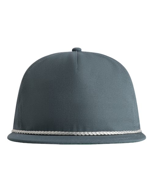 The Original Rope Five-Panel Cap - Breaker Blue/ White Front