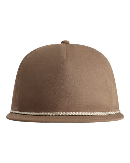 The Original Rope Five-Panel Cap - Khaki/ Off White Front
