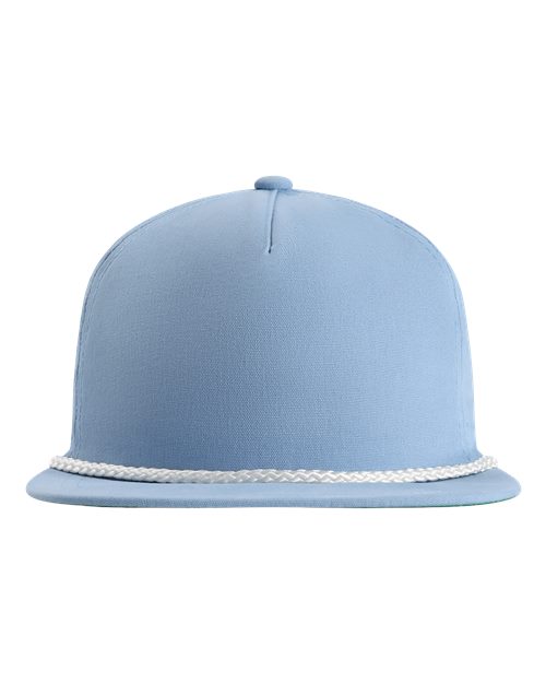 The Original Rope Five-Panel Cap - Light Blue/ White Front