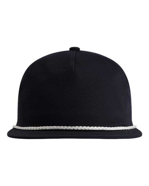 The Original Rope Five-Panel Cap - Navy/ White Front