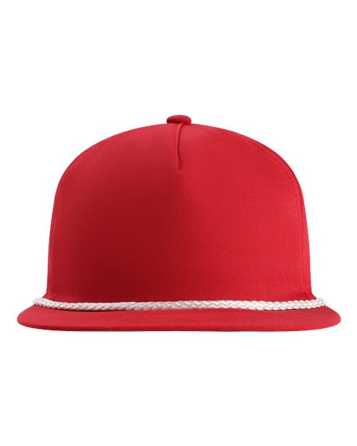 The Original Rope Five-Panel Cap - Red/ White Front