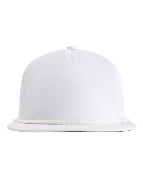 The Original Rope Five-Panel Cap - White/ White Front