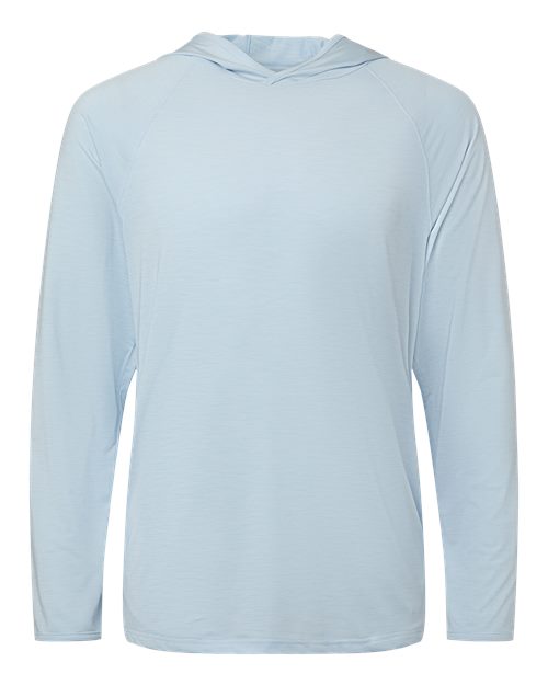 Paragon Unisex Performance Hooded Long Sleeve T-Shirt - Carolina Heather Front