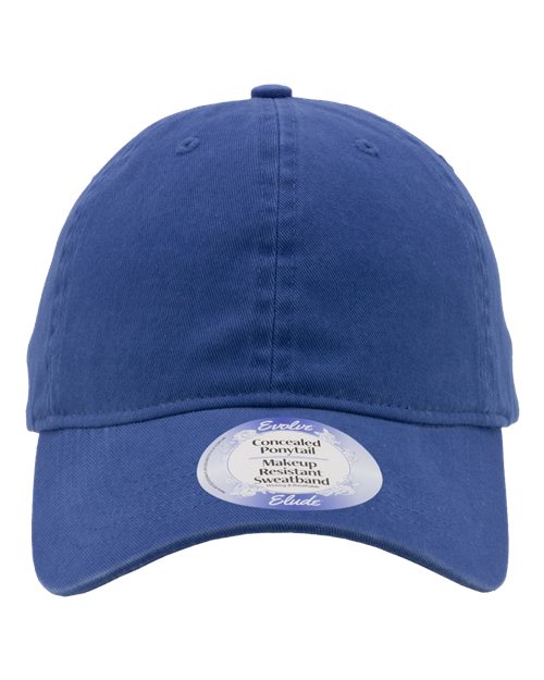 Infinity Her Women's Peach Twill Cap - Sapphire Front