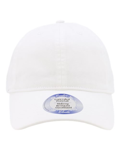 Infinity Her Women's Peach Twill Cap - White Front