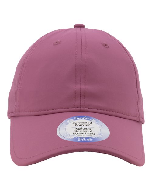 Infinity Her Women's Perforated Performance Cap - Berry/ Starburst Front