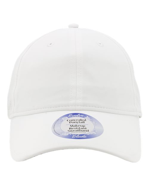 Infinity Her Women's Perforated Performance Cap - White/ Waves Front