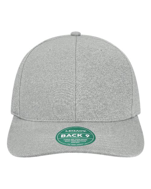 LEGACY Back Nine Cap - Heather Grey Front