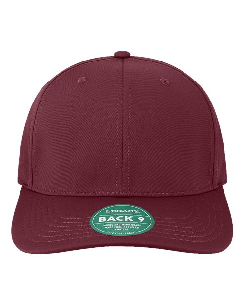 LEGACY Back Nine Cap - Maroon Front