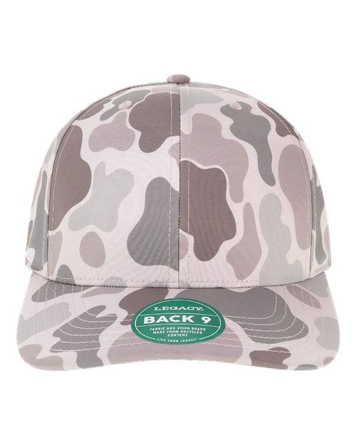 LEGACY Back Nine Cap - Grey Duck Camo Front
