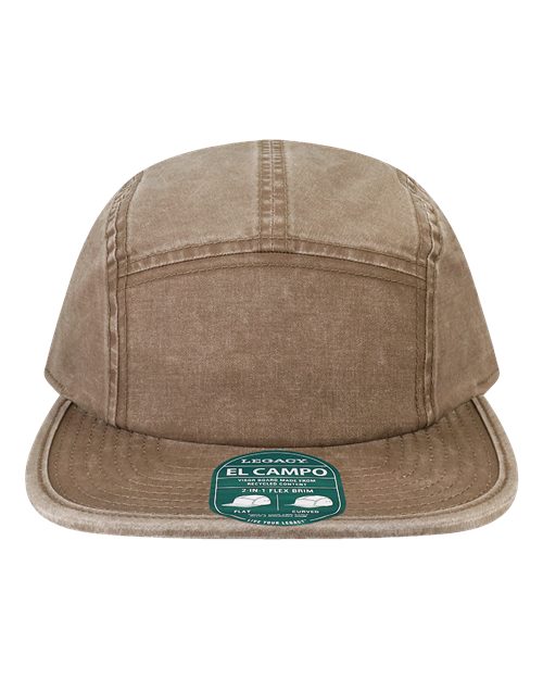 LEGACY El Campo Five-Panel Camper Hat - Light Brown Front