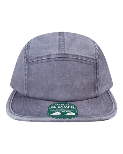 LEGACY El Campo Five-Panel Camper Hat - Slate Blue Front