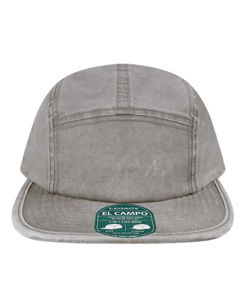 LEGACY El Campo Five-Panel Camper Hat - Storm Grey Front