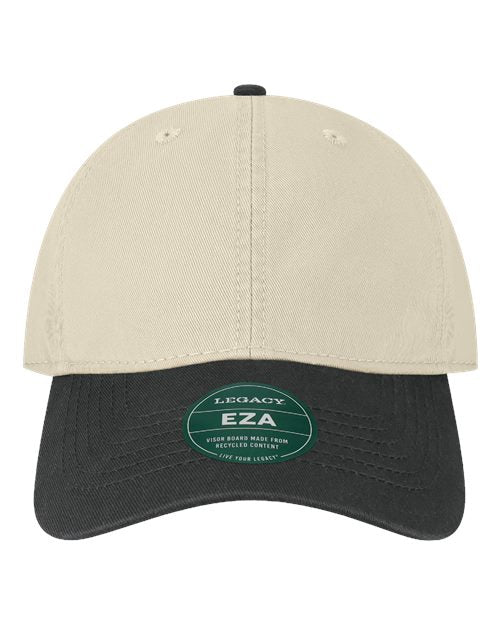 LEGACY Relaxed Twill Dad Hat - Stone/ Black Front