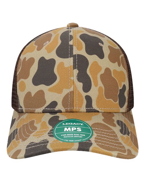 LEGACY Mid-Pro Snapback Trucker Cap - Brown Duck Camo/ Brown Front