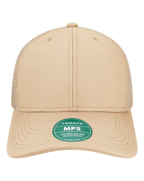 LEGACY Mid-Pro Snapback Trucker Cap - Sand Dune Front