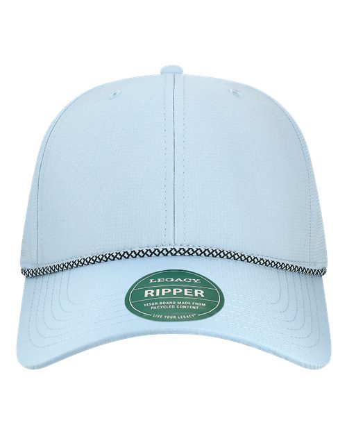 LEGACY Six-Panel Ripstop Rope Cap - Light Blue/ Crystal Blue Front