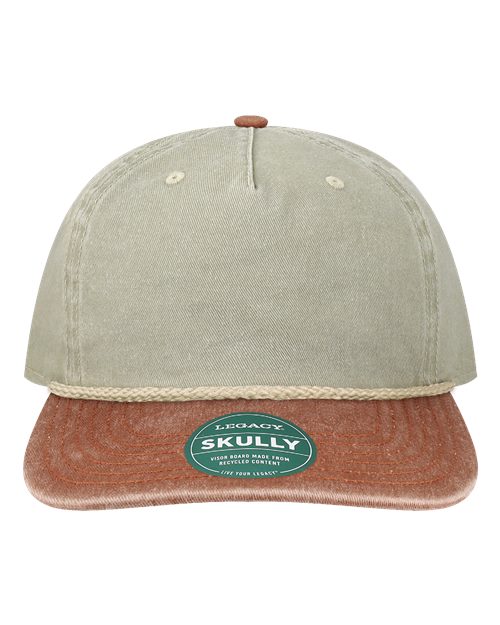 LEGACY Skully Rope Cap - Pebble/ Rust-Off White Front
