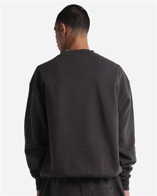 Unisex Max Heavy Fleece Garment-Dyed Crewneck Sweatshirt - Shadow Back
