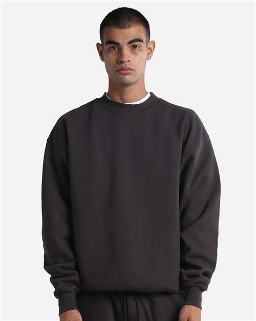 Unisex Max Heavy Fleece Garment-Dyed Crewneck Sweatshirt - Shadow Front