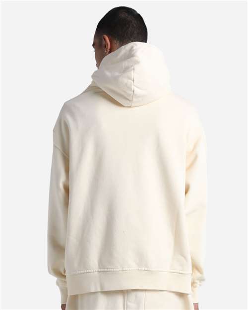Unisex Max Heavy Fleece Garment-Dyed Hooded Sweatshirt - Cream Back