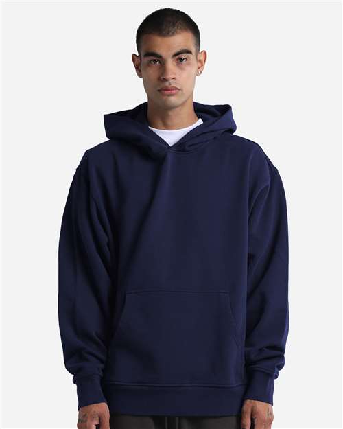 Unisex Max Heavy Fleece Garment-Dyed Hooded Sweatshirt - Navy Front