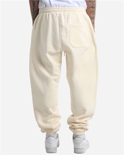 Unisex Max Heavy Fleece Garment-Dyed Sweatpants - Cream Back