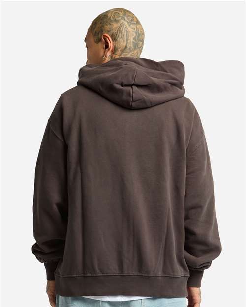 Unisex Max Heavy Fleece Garment-Dyed Full-Zip Hooded Sweatshirt - Shadow Back
