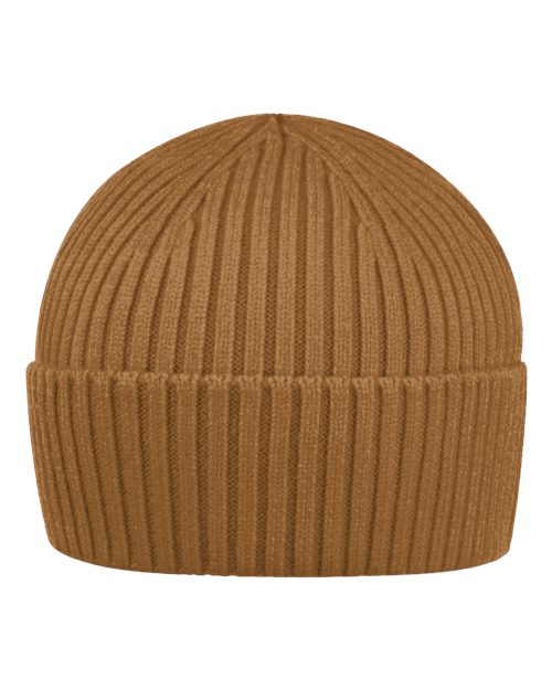 Sportsman Watch Ribbed Beanie - Cider Brown Front