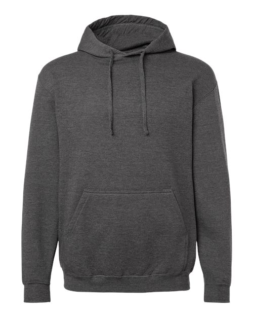M&O Unisex ACE Fleece Hooded Sweatshirt - Dark Heather Front