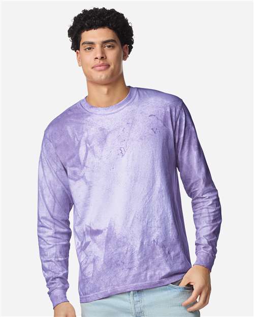Unisex Colorblast™ Long Sleeve T-Shirt - Amethyst Front