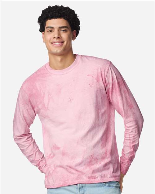 Unisex Colorblast™ Long Sleeve T-Shirt - Hibiscus Front