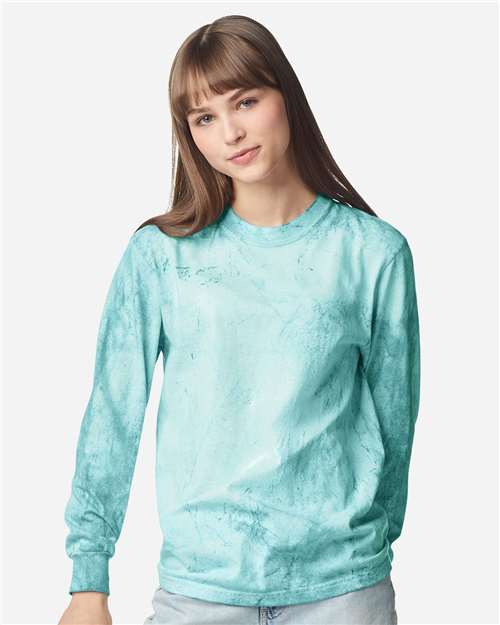 Unisex Colorblast™ Long Sleeve T-Shirt - Seaglass Front