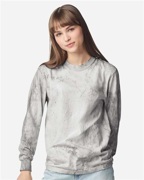 Unisex Colorblast™ Long Sleeve T-Shirt - Smoke Front