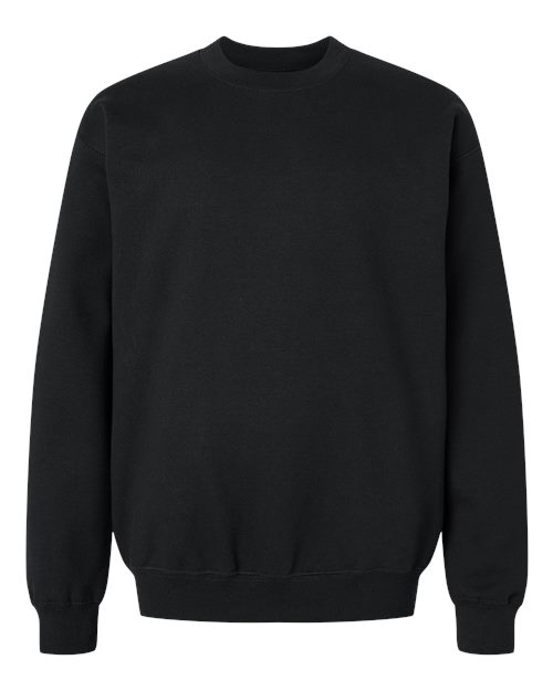 Gildan Youth Softstyle® Midweight Crewneck Sweatshirt - Black Front