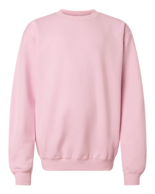 Gildan Youth Softstyle® Midweight Crewneck Sweatshirt - Light Pink Front