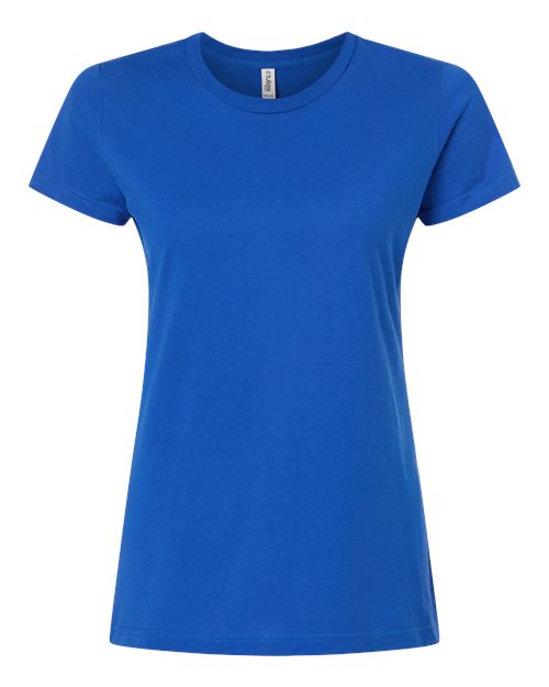Tultex Women's Combed Cotton T-Shirt - Royal Front